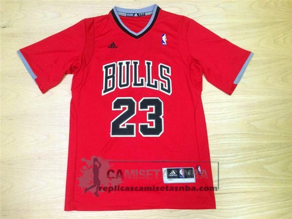 Camiseta Manga Corta Bulls Jordan Rojo